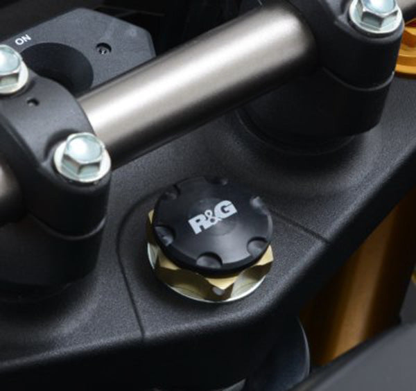 R&G Racing Top Yoke Plug for Honda Africa Twin Adventure Sports '18-19, Suzuki GSX-S1000 '15-18 & Yamaha yzf-r1/yzf-r1m '15-19/yzf-r6 '17-19/mt-10 '16-19