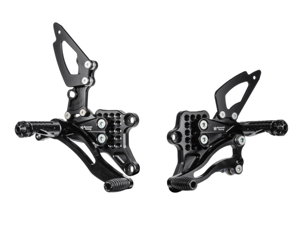 Bonamici Racing Aluminium Rearsets for the Yamaha YZF-R25 2015-2022 / YZF-R3 2015-2023
