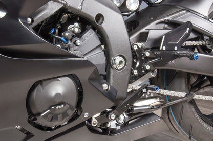 Bonamici Racing Aluminium Rearsets for the Yamaha YZF-R6 2017-2022
