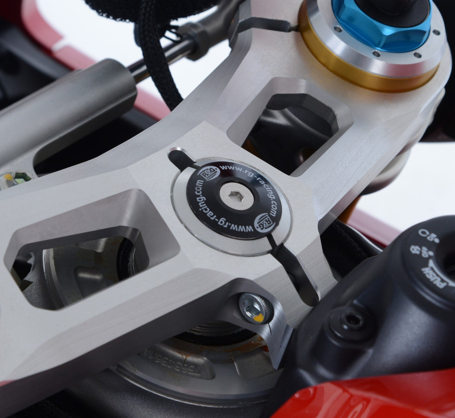 R&G Racing Top Yoke Plug for Ducati Panigale V4 '17-19 & Panigale V4S '18-19 models