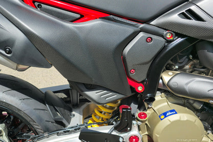 CNC Racing Carbon Fiber Rear Side Covers (pair) for the Ducati Hypermotard 698 Mono