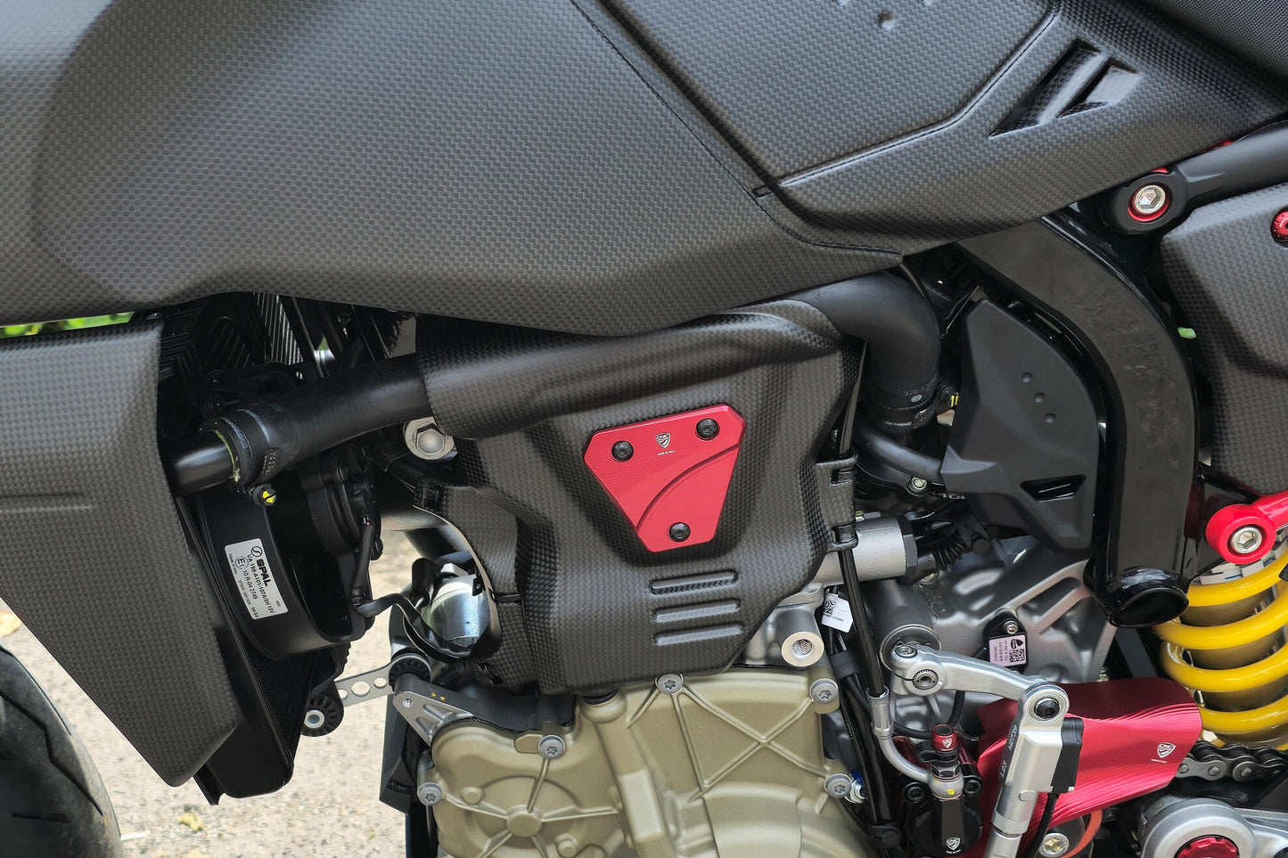 CNC Racing Billet Left Hand Engine Protector for the Ducati Hypermotard 698 Mono