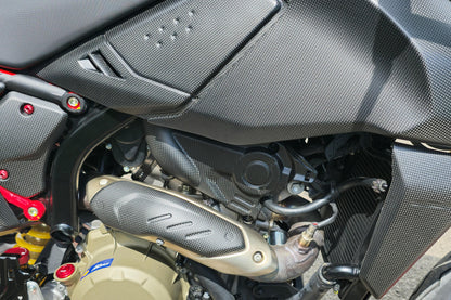 CNC Racing Carbon Fiber Right Side Engine Cover for the Ducati Hypermotard 698 Mono