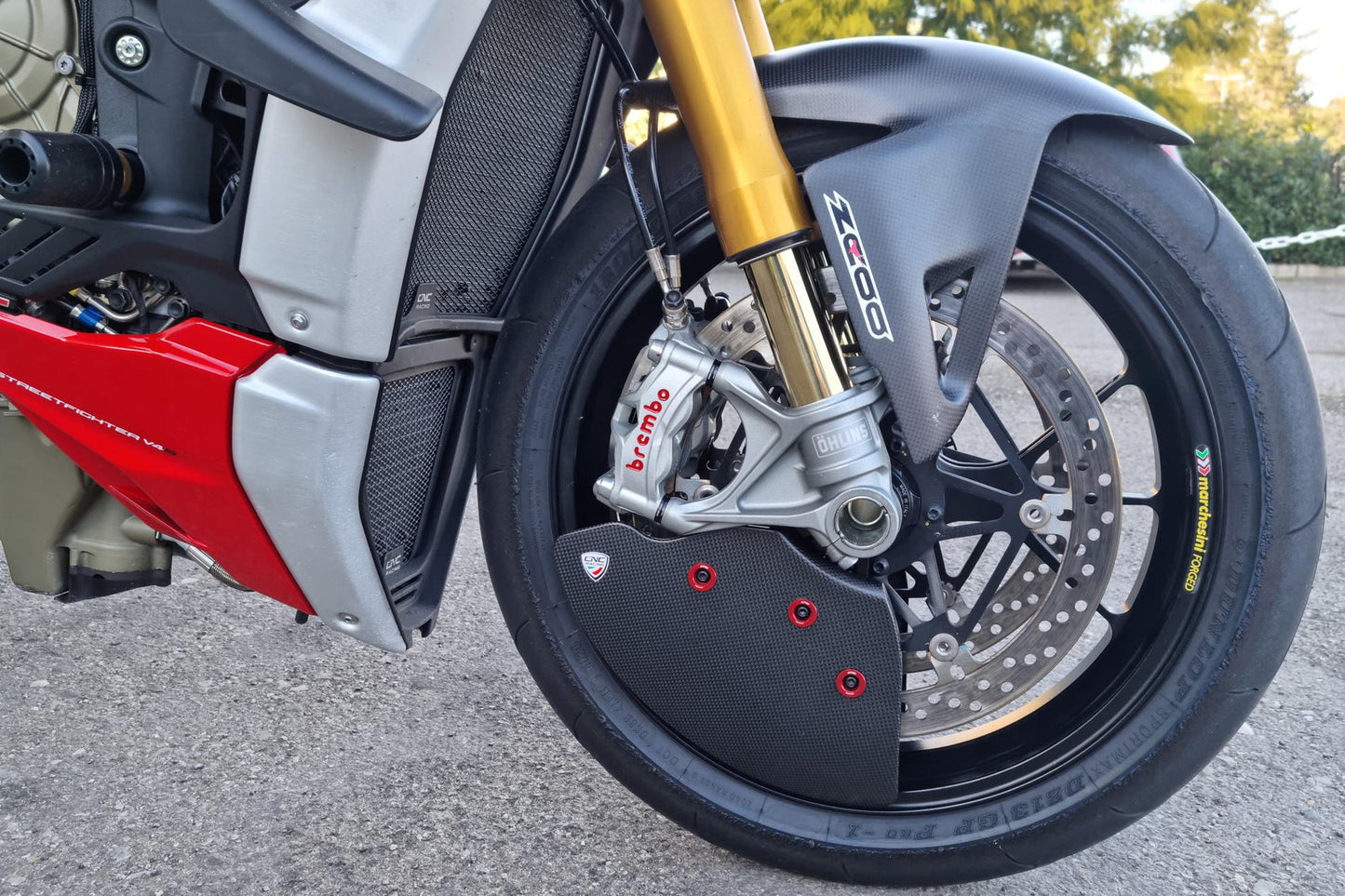 CNC Racing Carbon Fiber GP EVO Front Rotor Cooling Ducts For Ducati Panigale / SF V4 / V2 / 1299 / 1199 / 959 / 899