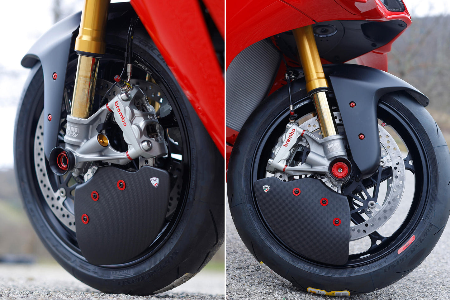 CNC Racing Carbon Fiber GP EVO Front Rotor Cooling Ducts For Ducati Panigale / Streetfighter V4 S (2025+)