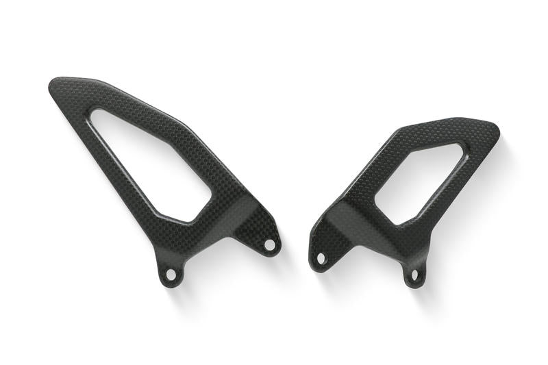 CNC Racing Carbon Fiber Heel Guards for the RPS Adjustable Rearset for the Ducati Panigale / Streetfighter V4 / S / Speciale / R