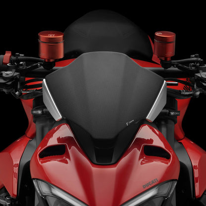 Rizoma Carbon Fiber and Billet Windscreen Kit For The Ducati Streetfighter V4 (20-24)