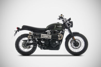 ZARD "CONICAL" Slip-on Exhaust for Triumph Street Scrambler / 900 (2017+)
