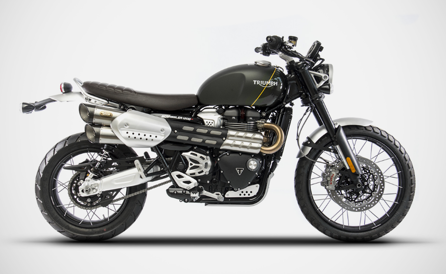 ZARD Dual Slip-on Exhaust for the Triumph Scrambler 1200 (19-20)