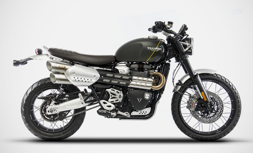 ZARD Dual Slip-on Exhaust for the Triumph Scrambler 1200 (19-20)