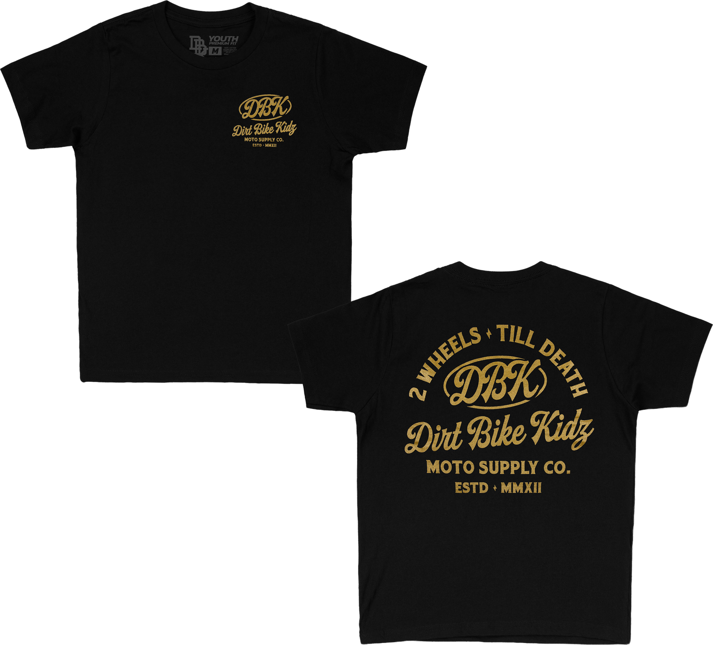 Gold Nugget Youth Tee Black Ym