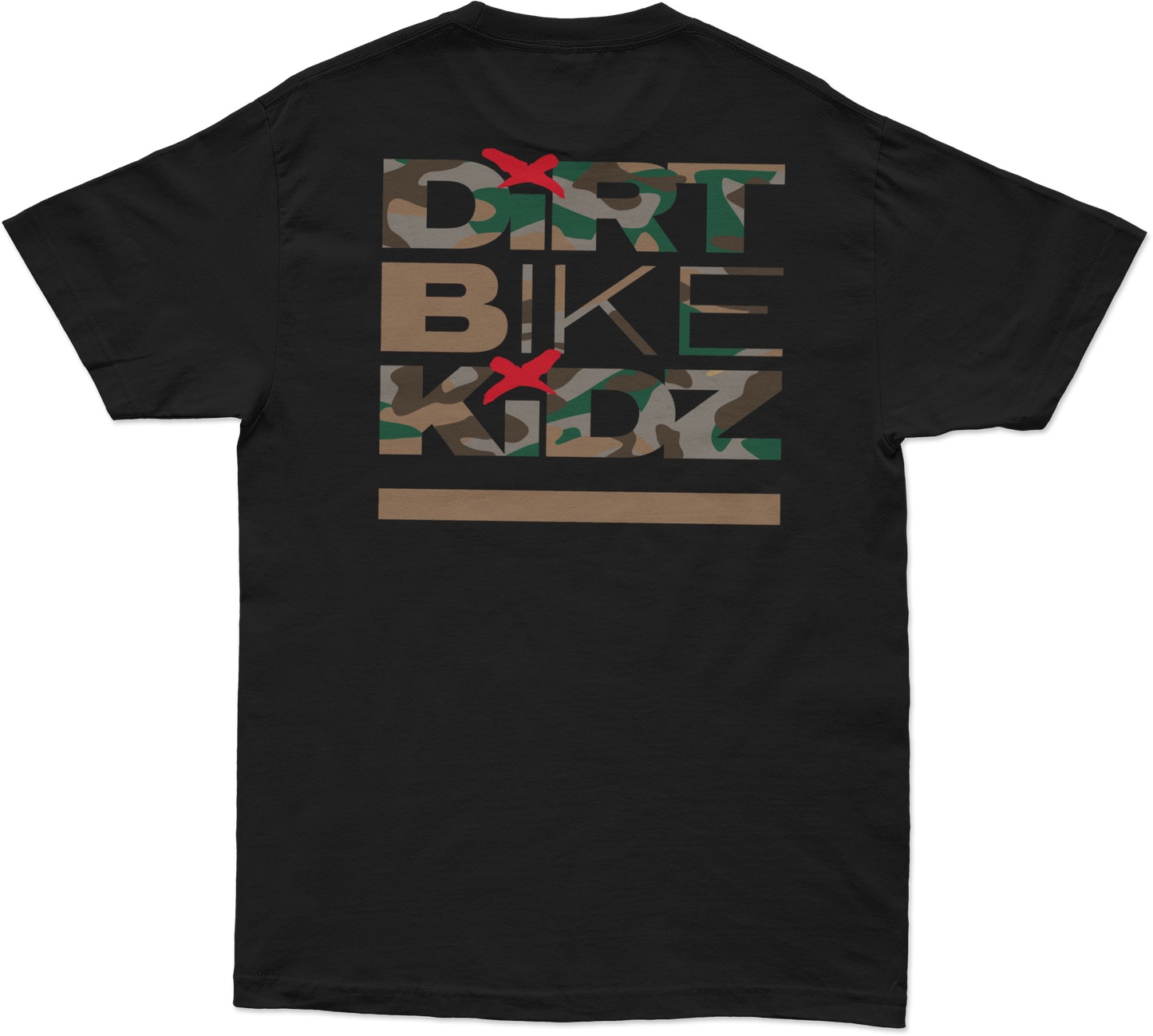 Camo Shovels Tee Black Lg