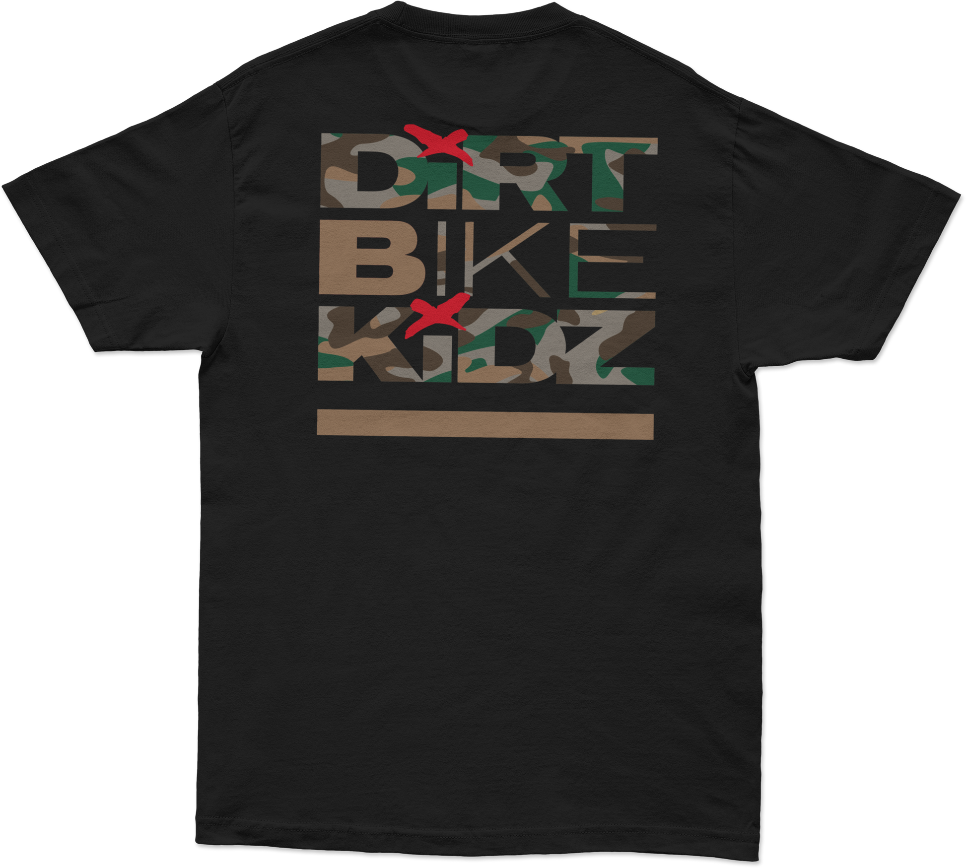 Camo Shovels Tee Black Lg