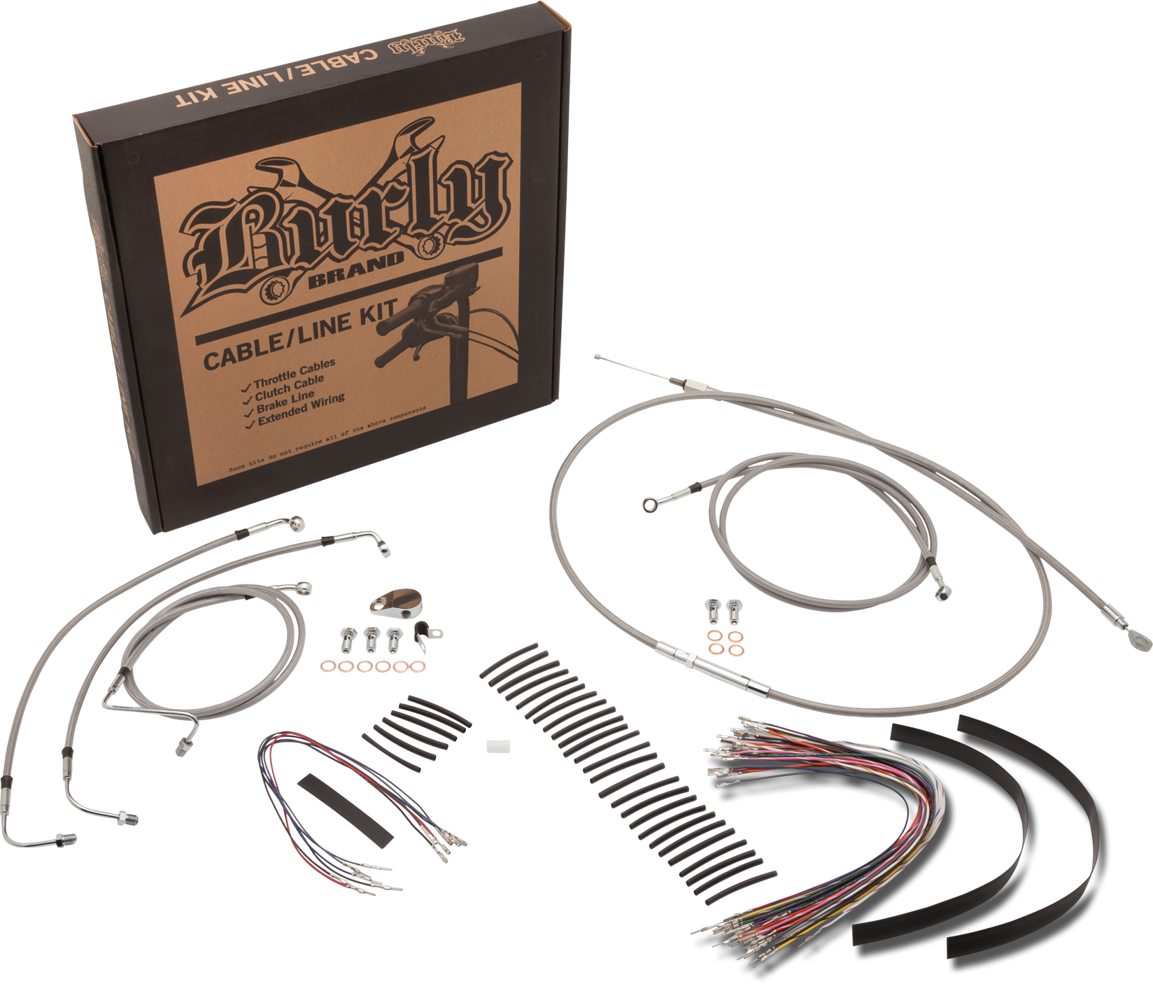 Burly Cntrl Kit 18 19" Ape Stainless W/ Cruise