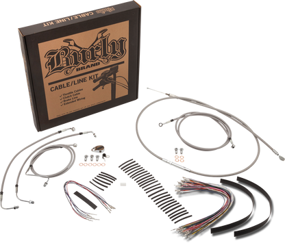 Burly Cntrl Kit 18 19" Ape Stainless W/ Cruise