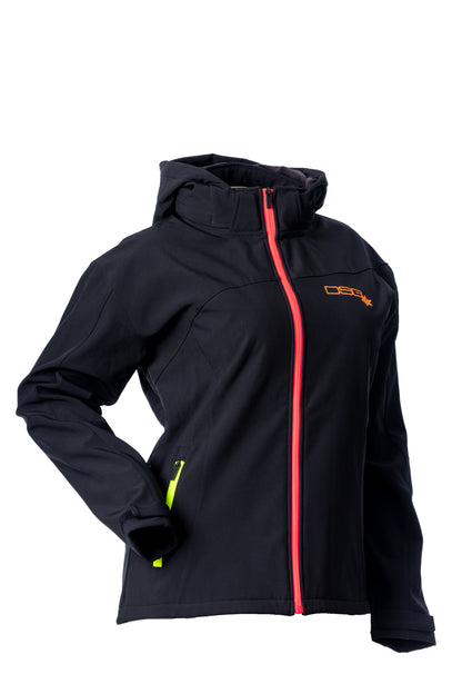 Malea Softshell Jacket Black/Neon 2x