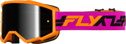 Zone Goggle Orange/Pink W/ Black Mirror/Smoke Lens