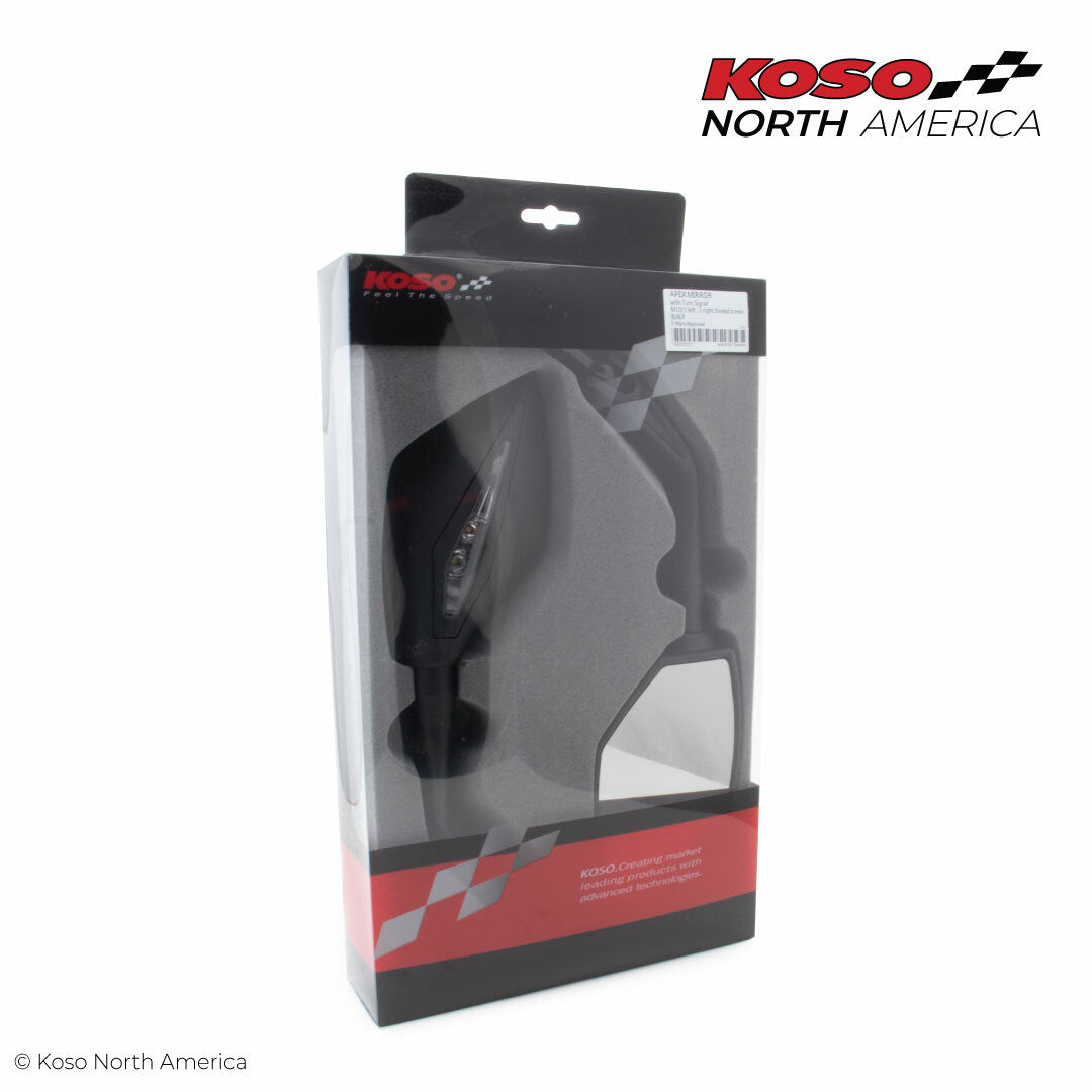 Apex M10 Mirrors W/Indicators Pr Black