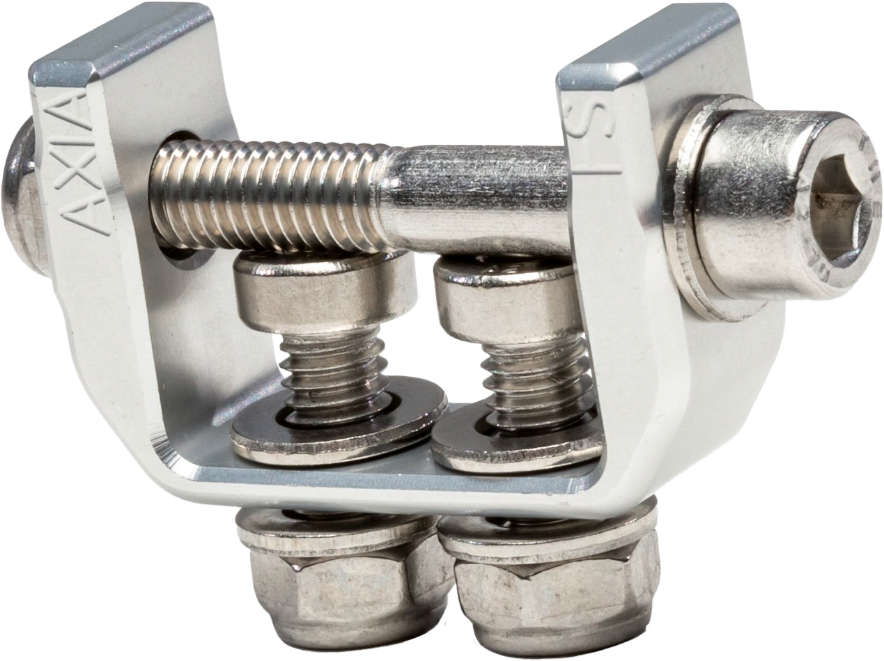 Flat Surface Mounting Clamp Chrome