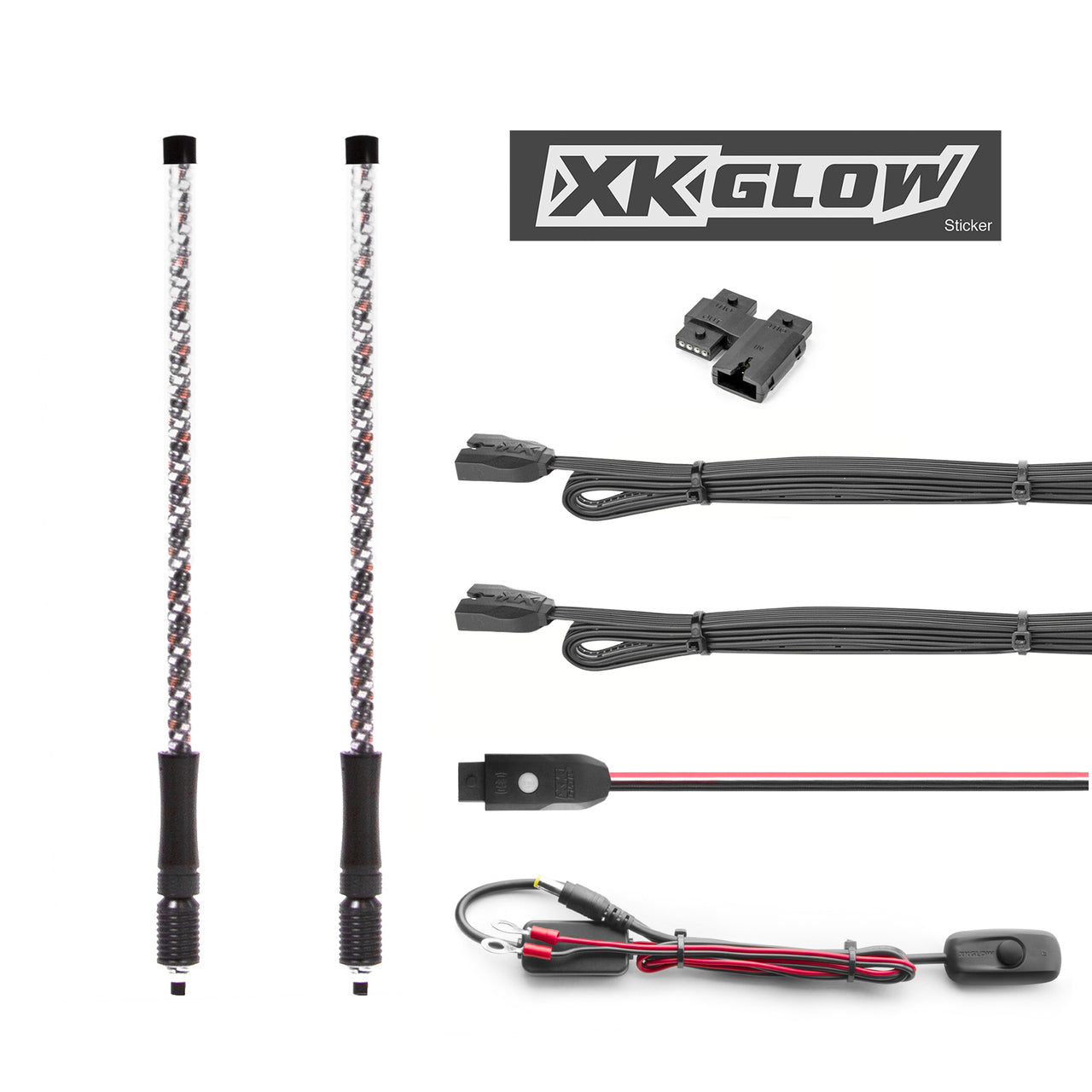2 Pc 32" Whip With Dual Mode Dash Controller