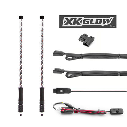 2 Pc 32" Whip With Dual Mode Dash Controller