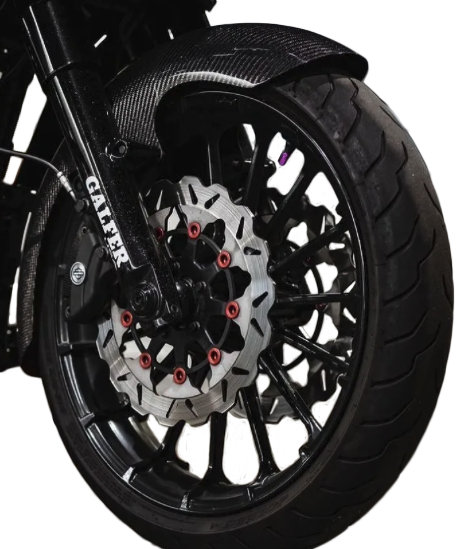 Carbon Fiber Mid Lgth Fender Front 19" Flh 14 22
