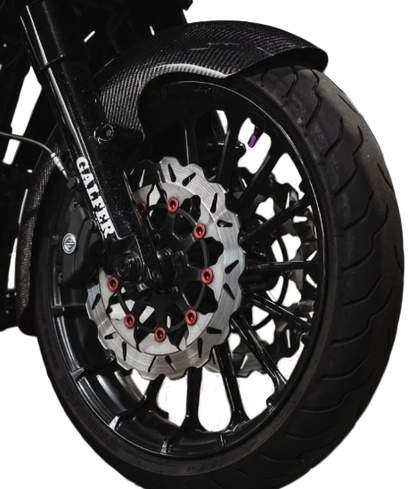 Carbon Fiber Mid Lgth Fender Front 19" Flh 14 22