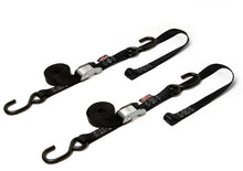 Tie Down Cam S Hook Soft Tye 1"X6' Black/Black Pair