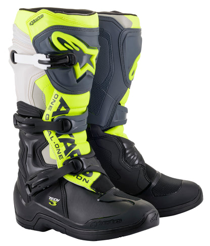 Tech 3 Boots Blk/Cool Grey/Ylw/Fluo Sz 12