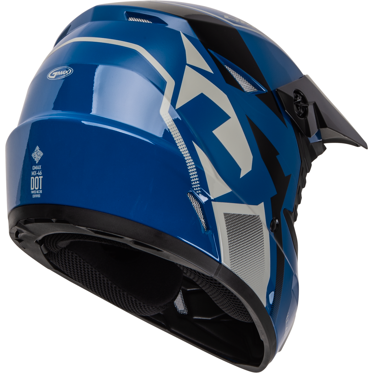 Mx 46 Compound Helmet Blue/Black/Grey Md