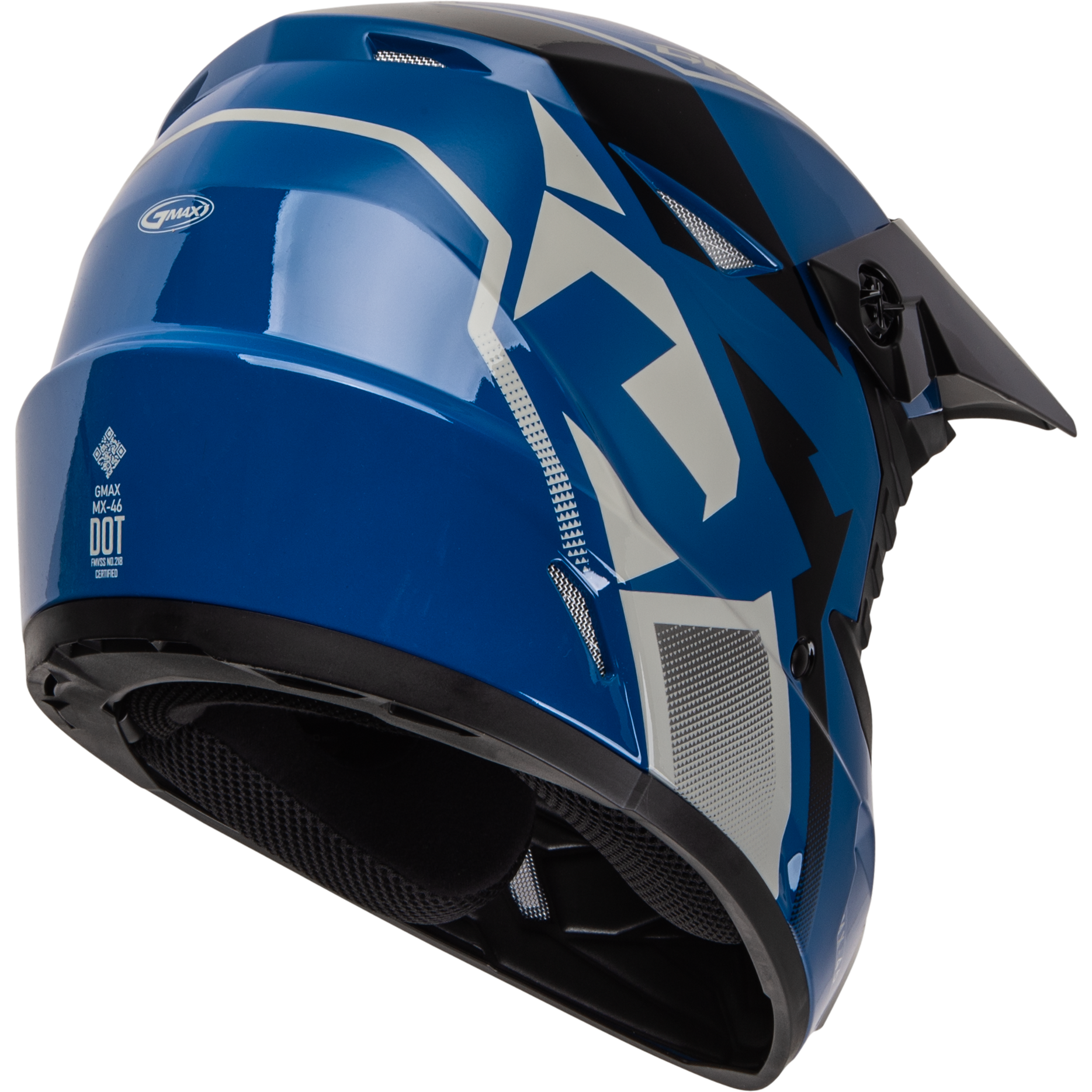 Mx 46 Compound Helmet Blue/Black/Grey 2x