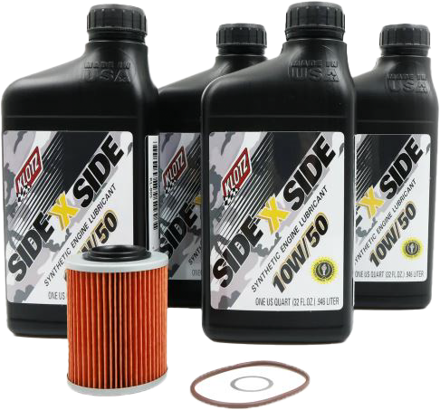 Sidexside Oil Change Kit 10w50 /W Oil Filter Can