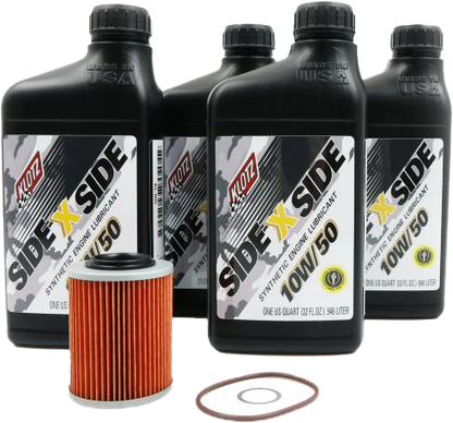 Sidexside Oil Change Kit 10w50 /W Oil Filter Can