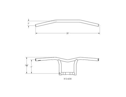 Sid 10" Bar 1" Tbw Black