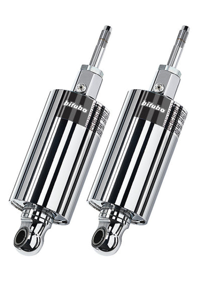 Bitubo HMG1 Twinshocks Adjustable: Spring Preload, Compression, Length, Black Spring