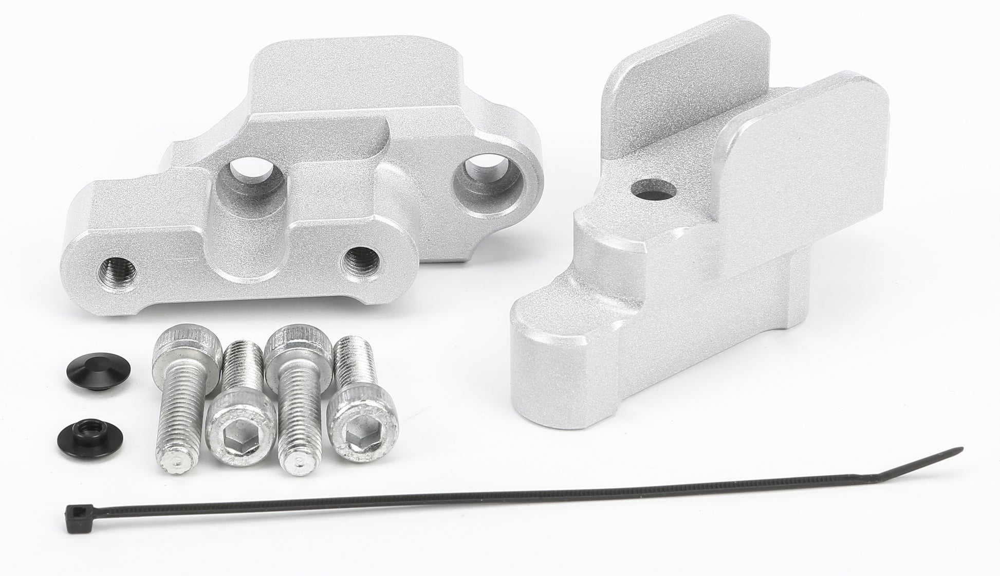 Handlebar Risers Silver Bmw