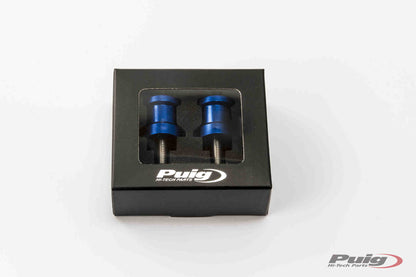 Swingarm Spools Hi Tech 10mm Blue 2/Pk