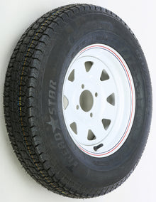 Trailer Tire And Wheel Assembly White