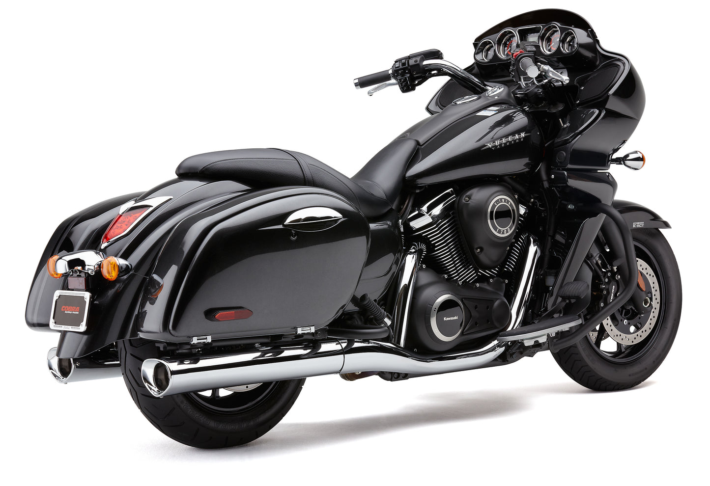 Tri Flo Slip On Chrome Kaw Voyager/Vaquero
