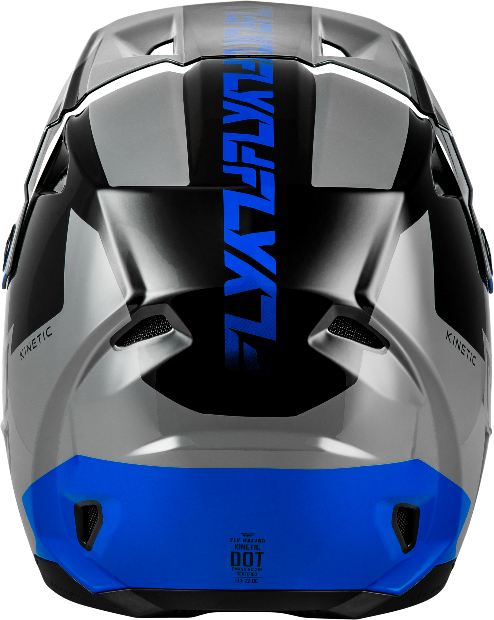 Kinetic Crest Helmet Grey/Black/Blue 2x