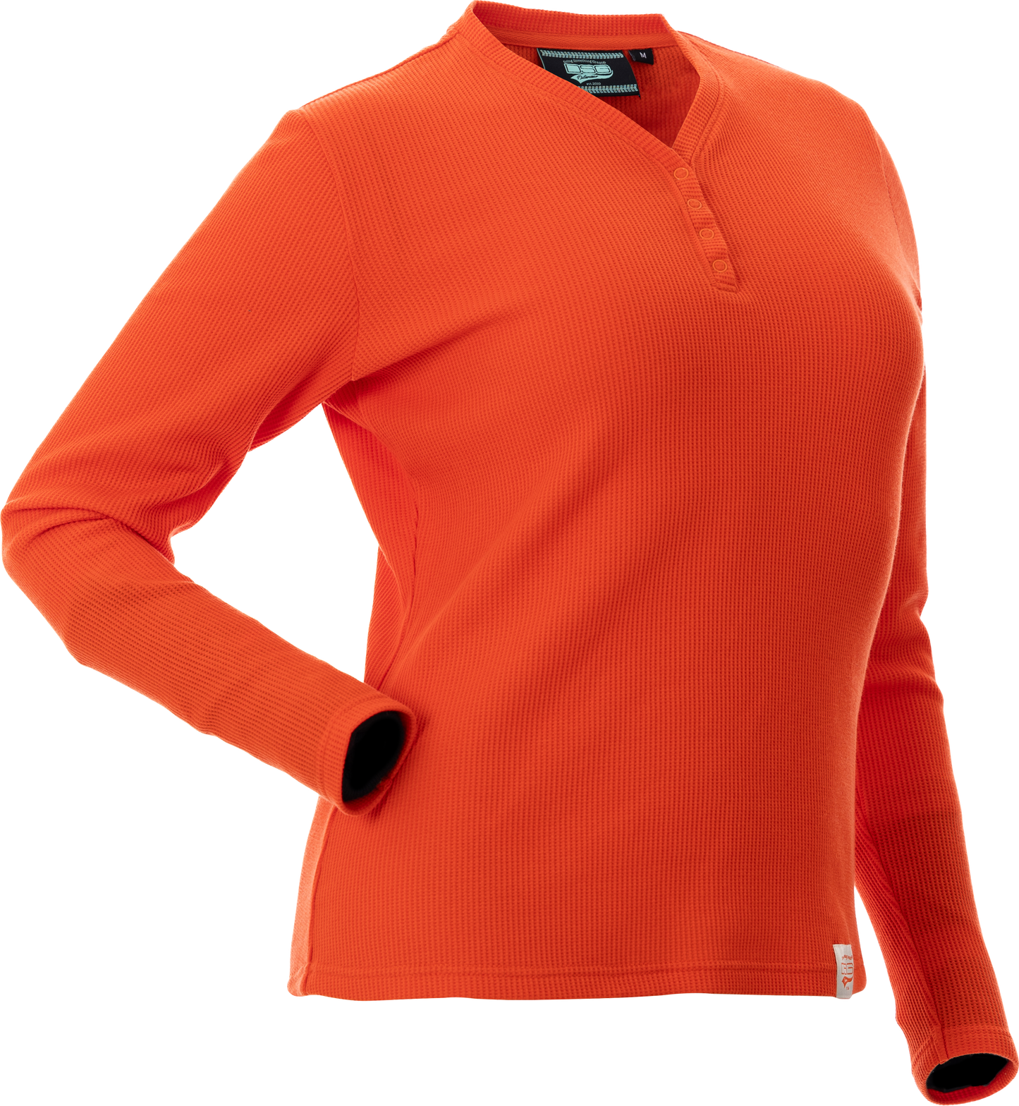 Cozy Waffle Shirt Poppy Lg
