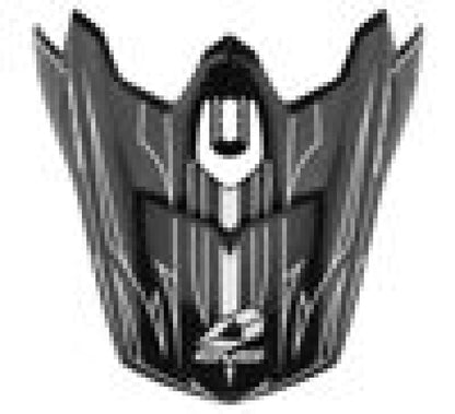 EVS T3 Pinner Visor - Matte Black/White