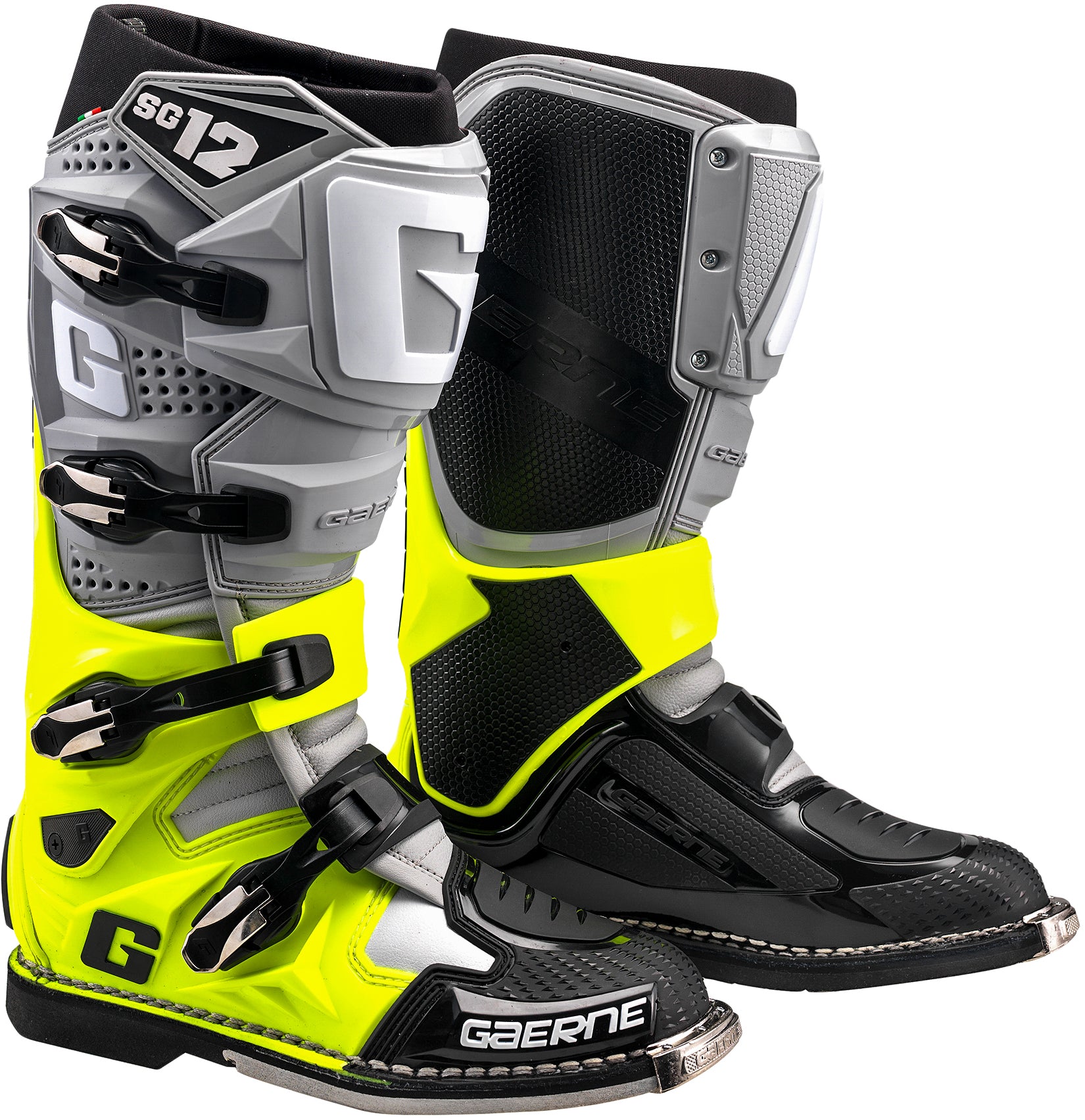 Sg 12 Boots Grey/Yellow Fluo/ Black Sz 11