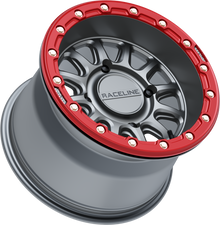 Alpha Wheel 4/156 Gunmetal/Red 15x7 (+10mm)
