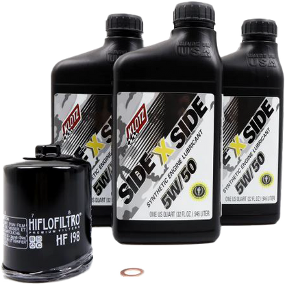 Sidexside Oil Change Kit 5w50 /W Oil Filter Pol