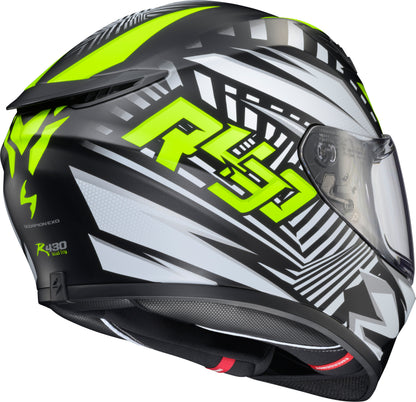 Exo R430 Full Face Helmet Head Trip Hi Viz Md