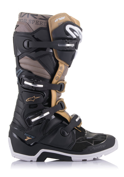 Tech 7 Enduro Ds Boots Black/Grey/Gold Sz 09