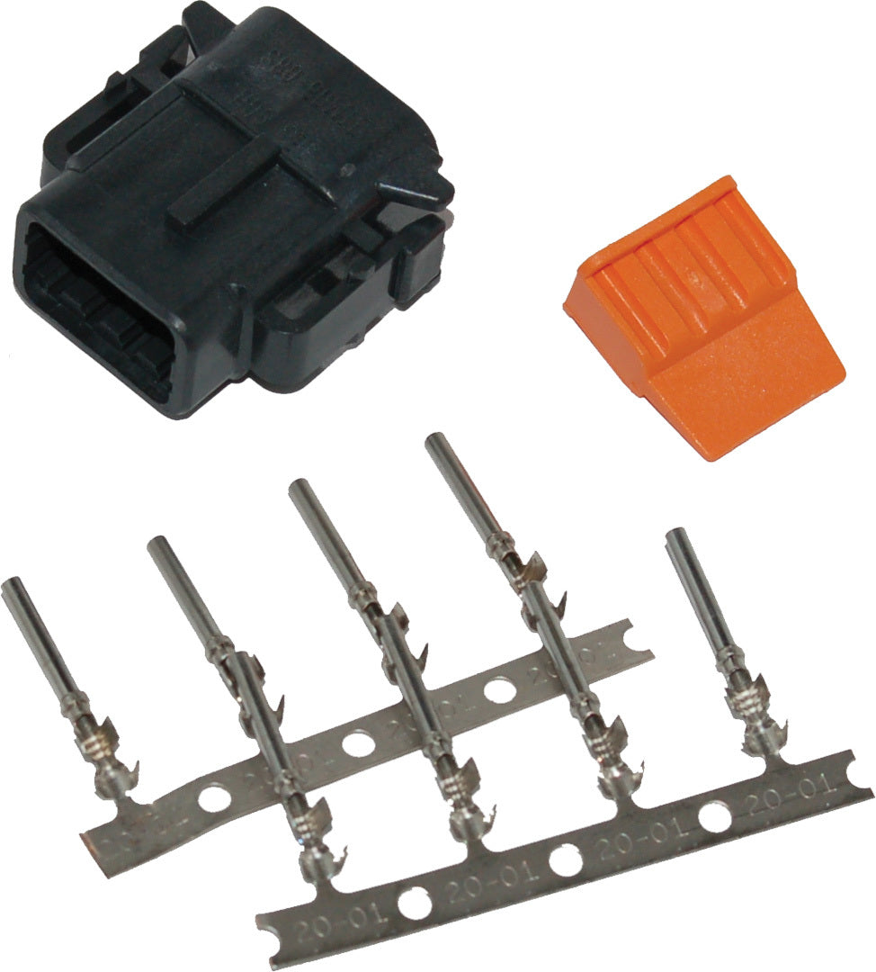 Deutsch Dtm 8 Pin Black Plug W/8 Trmnls/Wdglck Hd74118 98bk