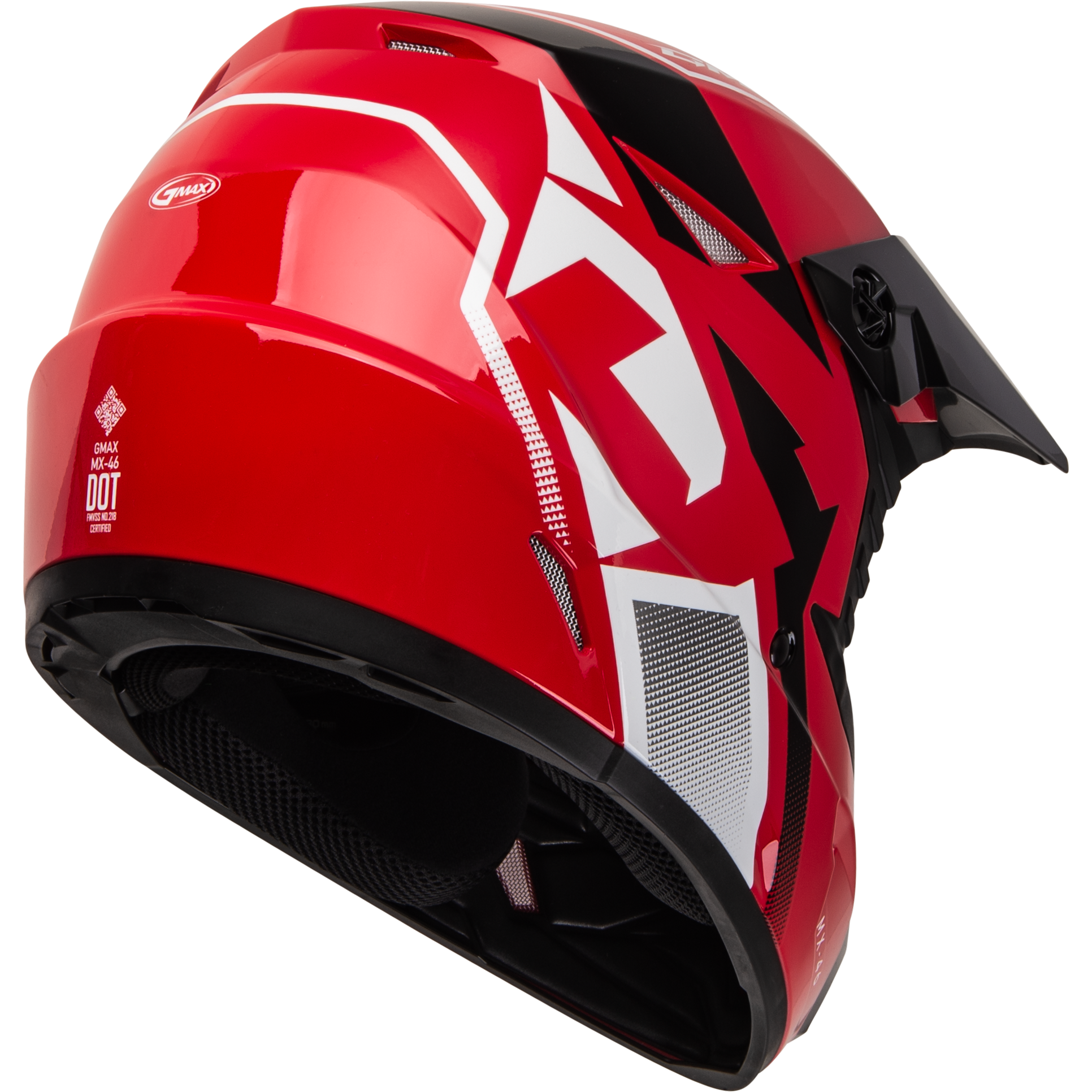 Mx 46 Compound Helmet Red/Black/White Sm