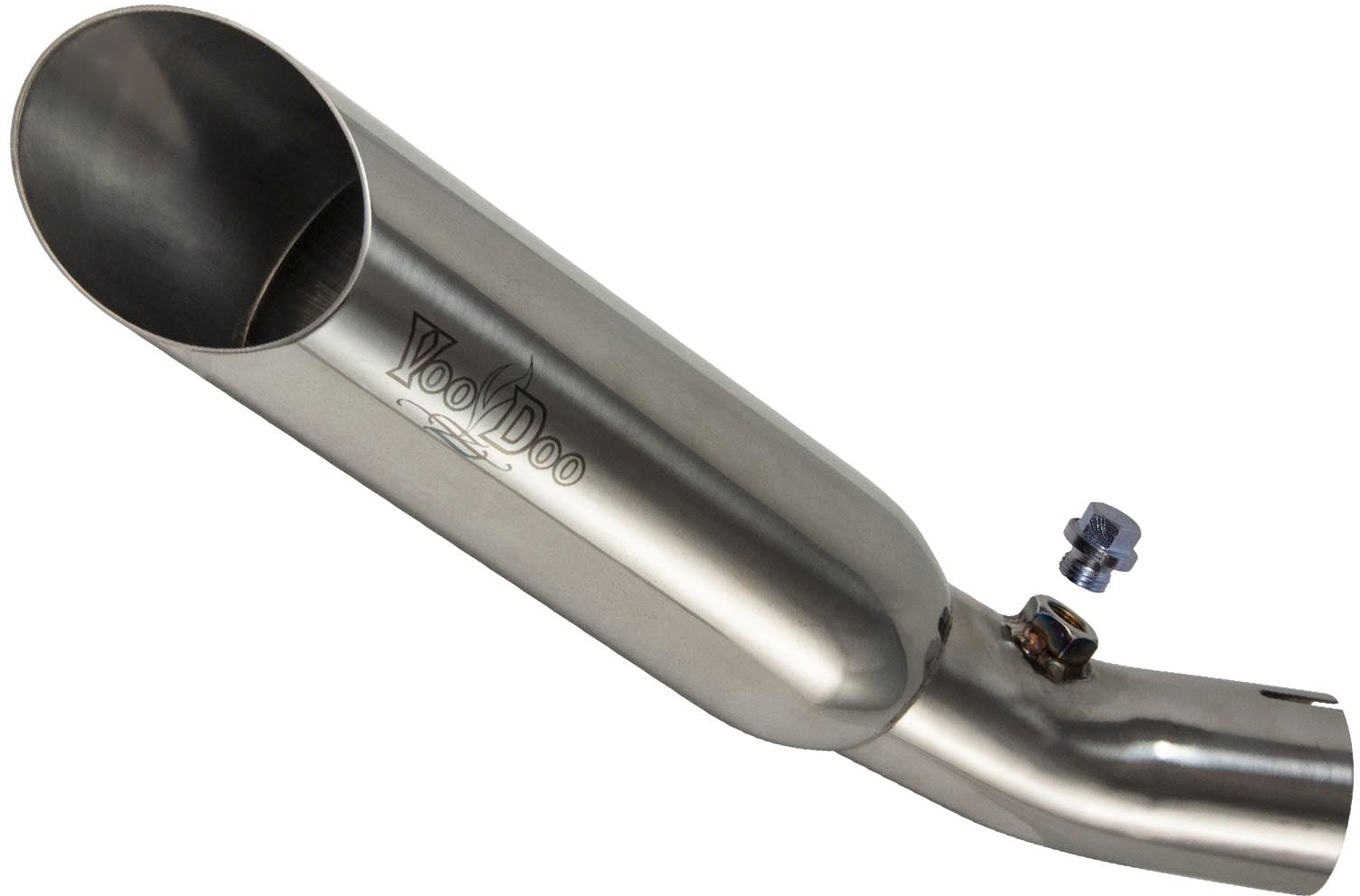 Single Shorty Slip On Exhaust Polished